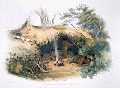 Gli abitanti aborigeni, II. Accampamento nativo a Portland Bay, 